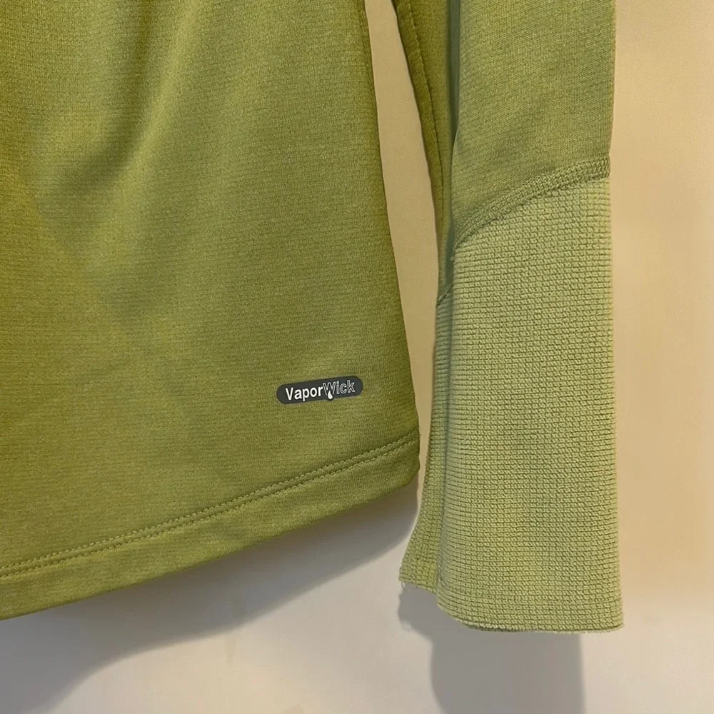 The North Face Women’s Green Quarter Zip Pullover Fleece Sweatshirt Size S